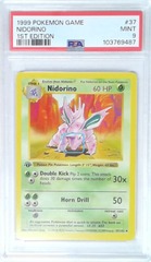 V1968: 1999: Nidorino: 37/102: 1ST Edition: Game: PSA: 9: MINT: 103769487